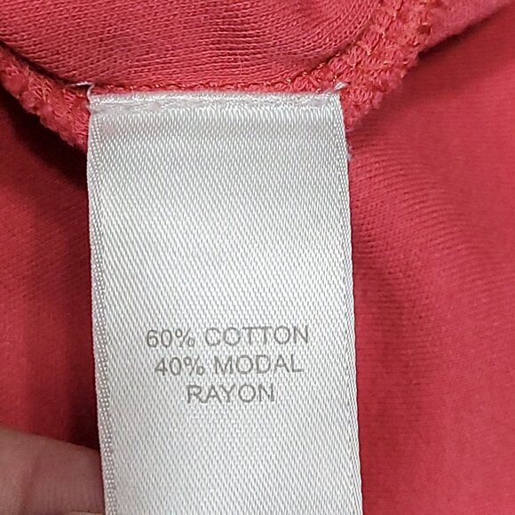 J Jill Womens Long Sleeve Button Accent Top Size XL Pink Modal Capsule Office - Picture 8 of 11